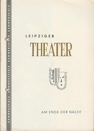 Seller image for Programmheft Harald Hauser AM ENDE DER NACHT Spielzeit 1956 / 57 Heft 1 for sale by Programmhefte24 Schauspiel und Musiktheater der letzten 150 Jahre