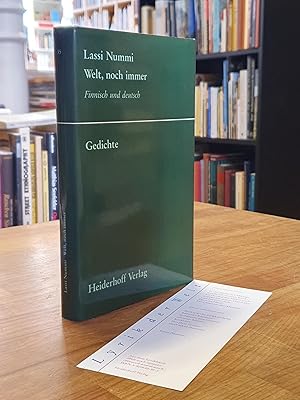 Bild des Verkufers fr Welt, noch immer [Gedichte] - Finnisch und deutsch, ausgewhlt und bertragen von Ingrid Schellbach-Kopra und mit einem Nachwort versehen von Tuuli Mahringer, hrsg. von Roswitha Th. Heiderhoff und Viktor Mundt, zum Verkauf von Antiquariat Orban & Streu GbR