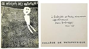 Seller image for Le Mirivis des Naturgies. [Signed by Jean Dubuffet] for sale by AB-strict Art Commerce JP