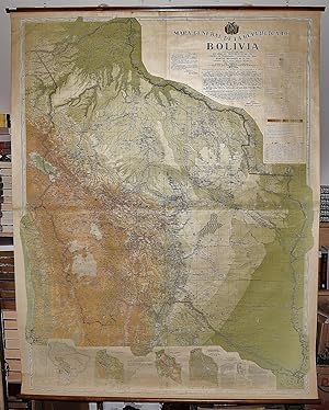 Mapa General de la Republica de Bolivia . 1934 (Large Pull Down Map)