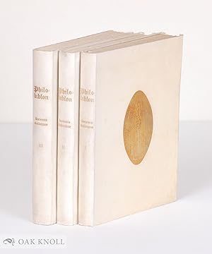 PHILOBIBLON OF RICHARD DE BURY, EDITED FROM THE BEST MANUSCRIPTS AND TRANSLATED INTO ENGLISH WITH...