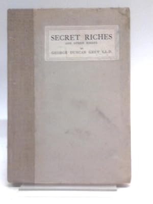 Bild des Verkufers fr Secret Riches And Other Essays zum Verkauf von World of Rare Books