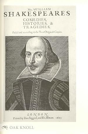 Immagine del venditore per NORTON FACSIMILE, THE FIRST FOLIO OF SHAKESPEARE venduto da Oak Knoll Books, ABAA, ILAB