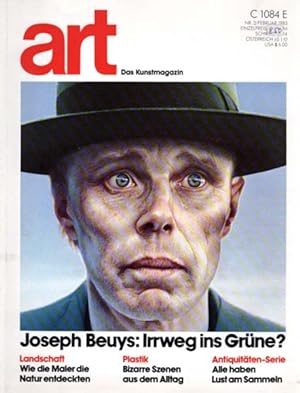 Bild des Verkäufers für Joseph Beuys: Irrweg ins Grüne? In: art. Das Kunstmagazin, Heft 2, Februar 1983. zum Verkauf von Antiquariat Querido - Frank Hermann