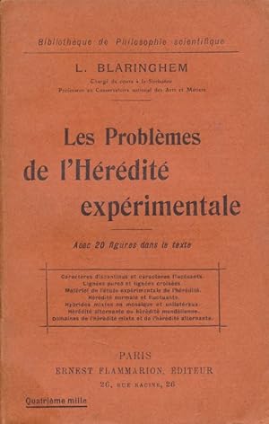 Image du vendeur pour Les problmes de l'hrdit exprimentale mis en vente par LIBRAIRIE GIL-ARTGIL SARL