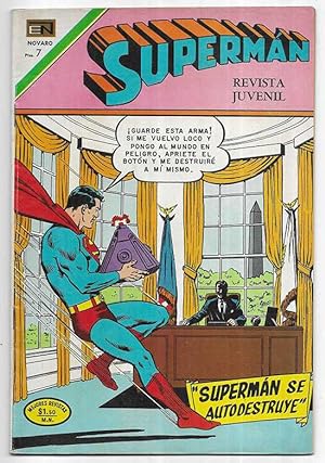 Supermán . Año XX nº 830 Supermán se Autodestruye Novaro 1971