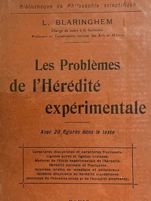 Image du vendeur pour Les problmes de l'hrdit exprimentale mis en vente par LIBRAIRIE GIL-ARTGIL SARL