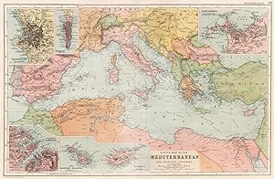 Sketch map of the Mediterranean and adjacent countries; Inset maps of Marseilles; Gibraltar; Vale...