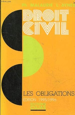 Bild des Verkufers fr Cours de droit civil - Tome 6 : Les obligations - 6e dition mise  jour le 1er juillet 1995. zum Verkauf von Le-Livre
