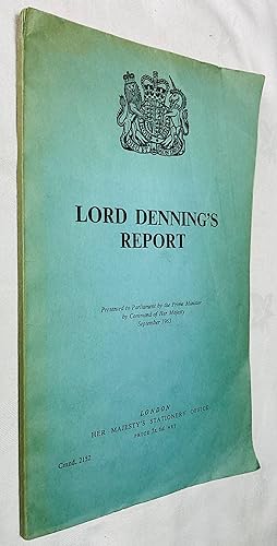 Imagen del vendedor de Lord Denning's Report, Presented to Parliament by the Prime Minister by Command of Her Majesty, September 1963. Cmnd 2152 [The Profumo Scandal] a la venta por Hadwebutknown