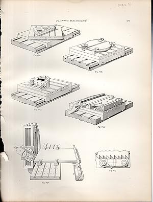Seller image for ENGRAVING: "Planing Machinery".engraving from Modern Machine-Shop Practice, Vol. 1 for sale by Dorley House Books, Inc.