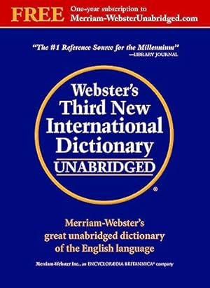 Imagen del vendedor de Webster's Third New International Dictionary, Unabridged a la venta por -OnTimeBooks-