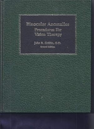 Bild des Verkufers fr Binocular Anomalies: Diagnosis and Vision Therapy zum Verkauf von WeBuyBooks