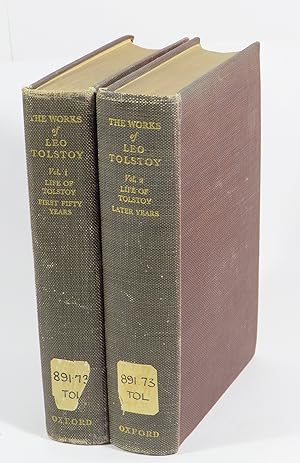 Bild des Verkufers fr The Life of Tolstoy : First Fifty Years [+] Vol. II The Life of Tolstoy : Later Years [Tolstoy Centenary Edition, Vols. 1 & 2] [Two volumes] zum Verkauf von Renaissance Books, ANZAAB / ILAB
