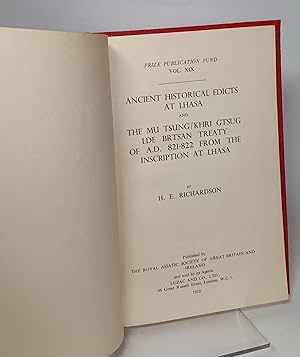 Ancient Historical Edicts at Lhasa and The Mu Tsung/Khri Gtsug Lde Brtsan Treaty of A.D. 821-822 ...