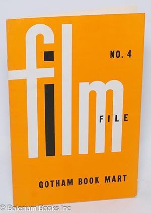 Seller image for Gotham Book Mart & Gallery Film File, no. 4 (Fall 1962) for sale by Bolerium Books Inc.