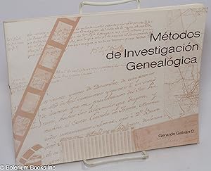 Seller image for Mtodos de Investigacin Genealgica for sale by Bolerium Books Inc.