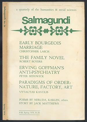 Bild des Verkufers fr Salmagundi: A Quarterly of the Humanities & Social Sciences - No. 26, Spring 1974 zum Verkauf von Between the Covers-Rare Books, Inc. ABAA