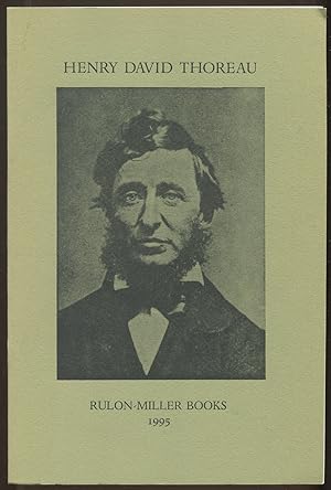 Imagen del vendedor de [Bookseller catalog]: Rulon-Miller Books: Henry David Thoreau, 1995 a la venta por Between the Covers-Rare Books, Inc. ABAA