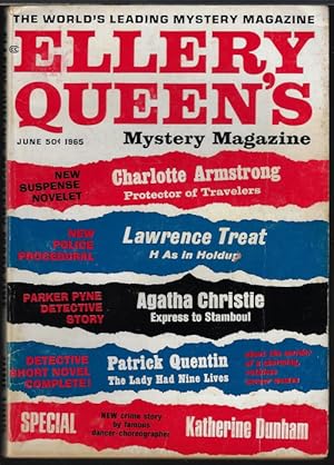 Bild des Verkufers fr ELLERY QUEEN'S Mystery Magazine: June 1965 zum Verkauf von Books from the Crypt