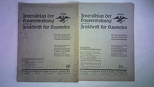 Seller image for Zentralblatt der Bauverwaltung, vereinigt mit Zeitschrift fr Bauwesen - 58. Jahrgang 1938, Heft 10 (Berlin, 9. Mrz) for sale by Celler Versandantiquariat