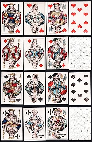 (Set of French pattern playing cards) - Kartenspiel / Card game / Spielkarten / carte da gioco / ...