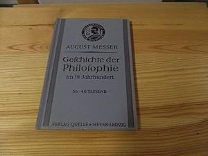 Bild des Verkufers fr Geschichte der Philosophie im 19. Jahrhundert zum Verkauf von Versandantiquariat Schfer