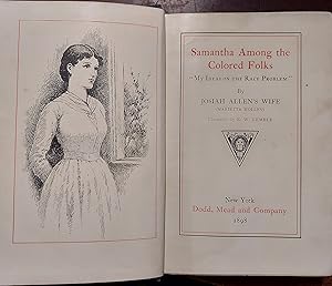 Bild des Verkufers fr Samantha Among the Colored Folks; My Ideas on the Race Problem zum Verkauf von The Book House, Inc.  - St. Louis