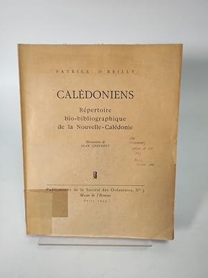 Bild des Verkufers fr Caldoniens. Rpertoire bio-bibliographique de la Noucelle-Caldonie. zum Verkauf von Antiquariat Bookfarm