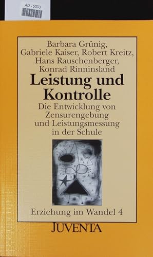 Seller image for Leistung und Kontrolle. for sale by Antiquariat Bookfarm