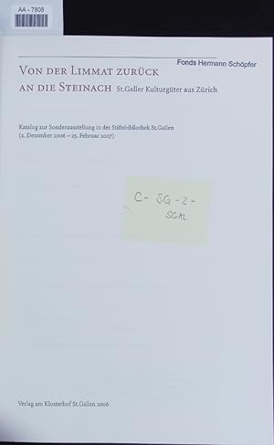Seller image for Von der Limmat zurck an die Steinach. for sale by Antiquariat Bookfarm