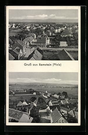 Bild des Verkufers fr Ansichtskarte Ramstein /Pfalz, Ortsansicht mit Umgebung zum Verkauf von Bartko-Reher