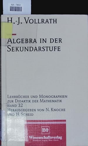 Bild des Verkufers fr Algebra in der Sekundarstufe. zum Verkauf von Antiquariat Bookfarm