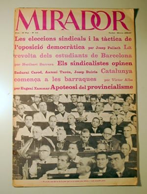 Seller image for MIRADOR. N 2-3. Tardor-hivern 1966-67 - Barcelona 1967 - Il lustrat for sale by Llibres del Mirall