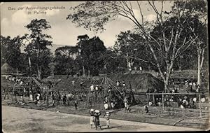 Ansichtskarte / Postkarte Palime Kpalimé Togo, Bau der Ausstellungsgebäude