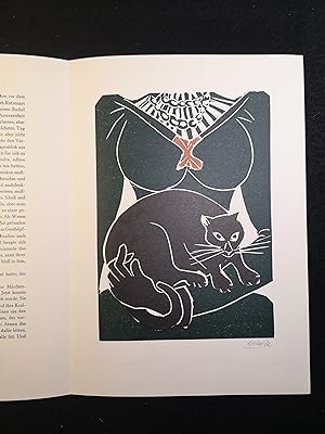 Seller image for Original-Linolschnitt. Zu "Die Portugiesin". Signiert, 1980. Kunstdruckpapier, Blattgre 29 x 20,5 cm for sale by ANTIQUARIAT Franke BRUDDENBOOKS