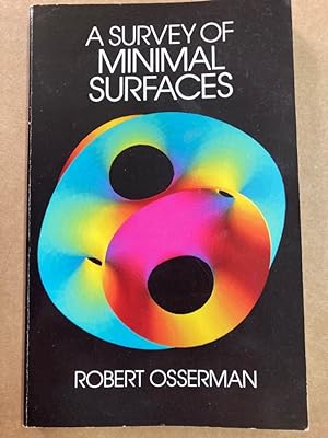 Seller image for A Survey of Minimal Surfaces. for sale by Plurabelle Books Ltd