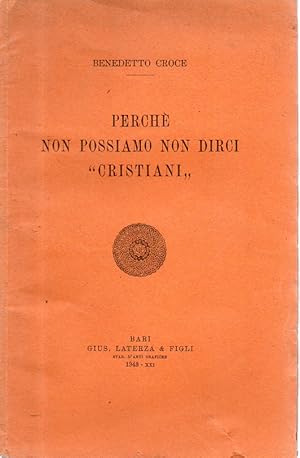 Perché non possiamo non dirci "cristiani"