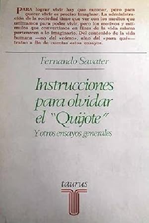 Imagen del vendedor de Instrucciones para olvidar el "Quijote" a la venta por librosvividos