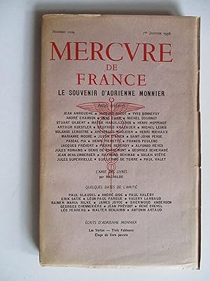 Le souvenir d'Adrienne MONNIER