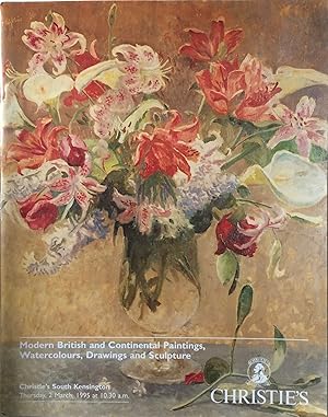 Seller image for Modern British and Continental Paintings, Watercolours, Drawings and Sculpture. 2 March 1995. for sale by R.G. Watkins Books and Prints