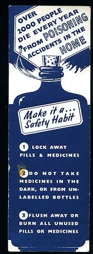 Seller image for Original Vintage Bookmark | The Royal Society for the Prevention of Accidents - It is Better to be Safe than Sorry for sale by Little Stour Books PBFA Member