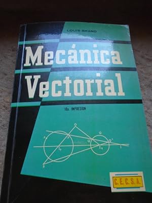 Imagen del vendedor de Mecnica Vectorial a la venta por Carmichael Alonso Libros