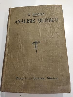 Seller image for TRATADO DE ANALISIS QUIMICO. I TOMO. ANALISIS CUALTIVATIVO. MINERAL. for sale by LIBRERA COCHERAS-COLISEO