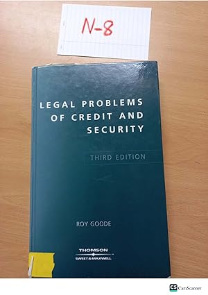 Seller image for Legal problems of Credit and security 3rd edition by Ray Goode for sale by UK LAW BOOK SELLERS LTD