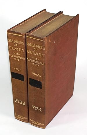 Seller image for Correspondence of William Pitt When Secretary of State with Colonial Governors and Military and Naval Commissioners in America for sale by Black Paw Books