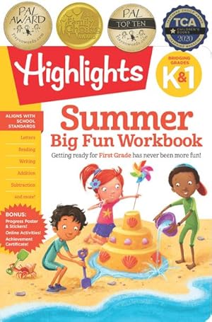 Seller image for Summer Big Fun Workbook Bridging Grades K & 1 : Ready for First Grade at Home, First Grade Summer Workbook with Letters, Reading, Writing, Addition, Subtraction and More for sale by AHA-BUCH GmbH
