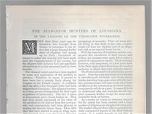 Imagen del vendedor de The Alligator Hunters Of Louisiana: In The Lagoons Of The Tidewater Wilderness a la venta por Legacy Books II