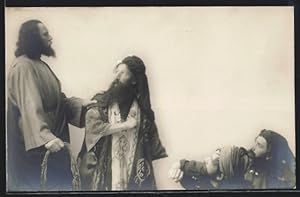 Ansichtskarte Oberammergau, Passionsspiel 1910, Darsteller in Kostümen