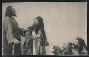 Ansichtskarte Oberammergau, Passionsspiel 1910, Szene mit Christus